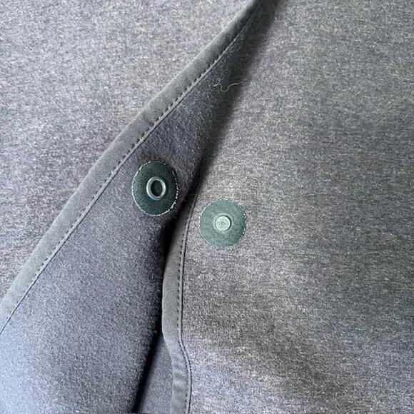 Lululemon City Bound Wrap Jacket Womens M Indigo Blue Reversable Hooded Pockets - Picture 9 of 9